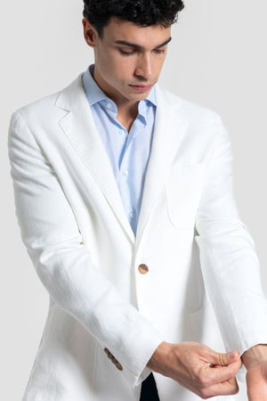 Americana de Lino Sport Blanca