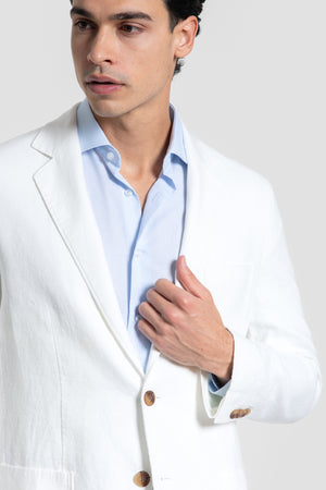 Americana de Lino Sport Blanca