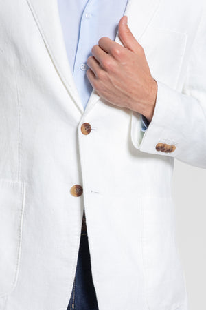 Americana de Lino Sport Blanca