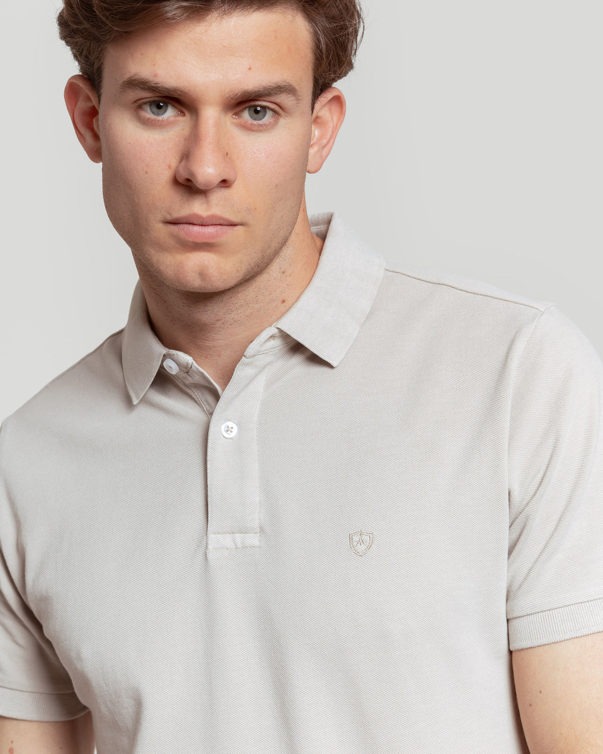 Polo Lavado Taupe