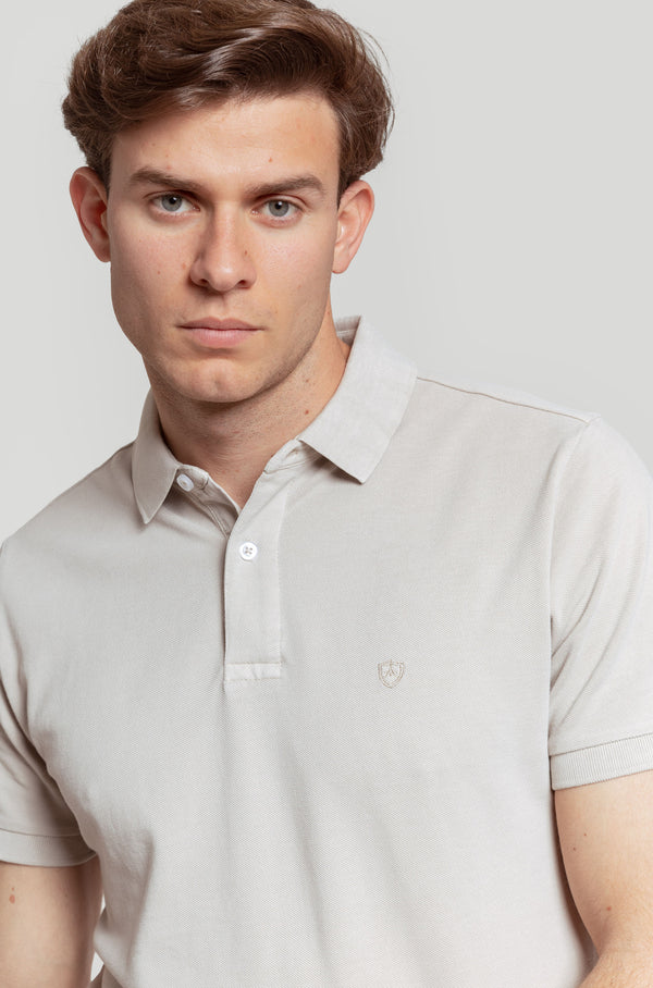 Polo Lavado Taupe