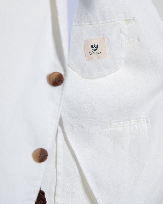 Americana de Lino Sport Blanca