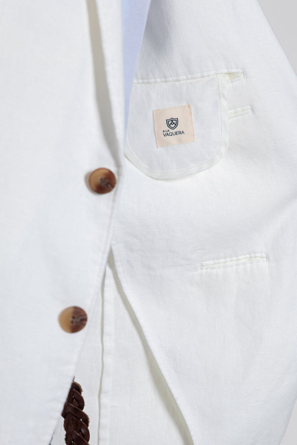 Americana de Lino Sport Blanca