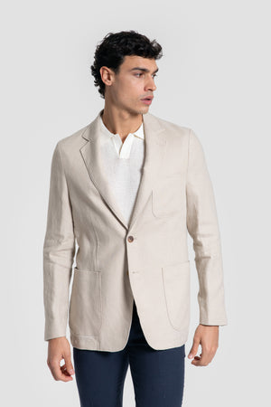 Americana de Lino Sport Hueso