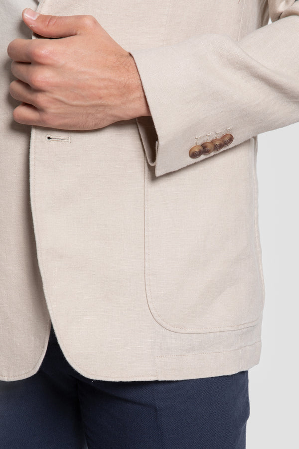 Americana de Lino Sport Hueso