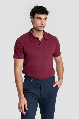 Polo Básico Burdeos