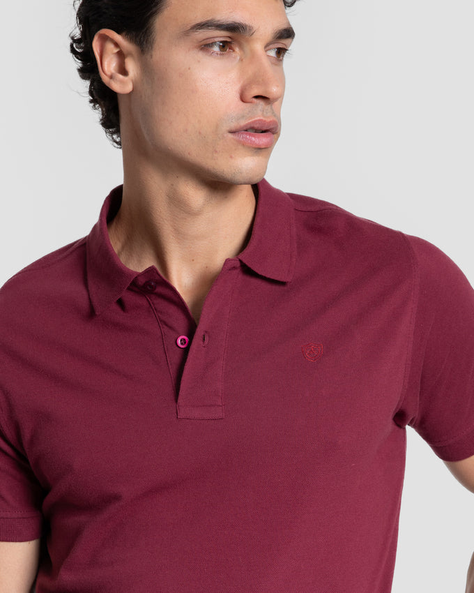 Polo Básico Bordeaux