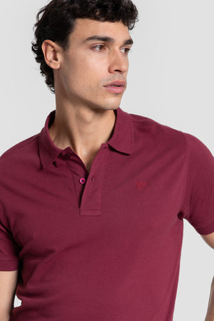 Polo Básico Burdeos