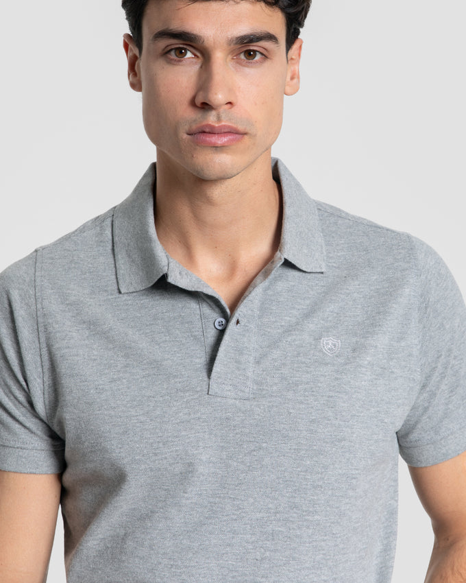 Polo Básico Cinzento