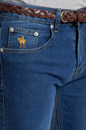 Vaquero Lavado Azul Medio