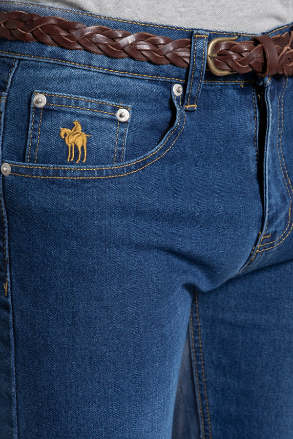Vaquero Lavado Azul Medio