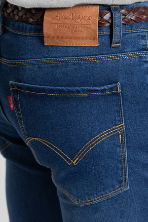 Vaquero Lavado Azul Medio