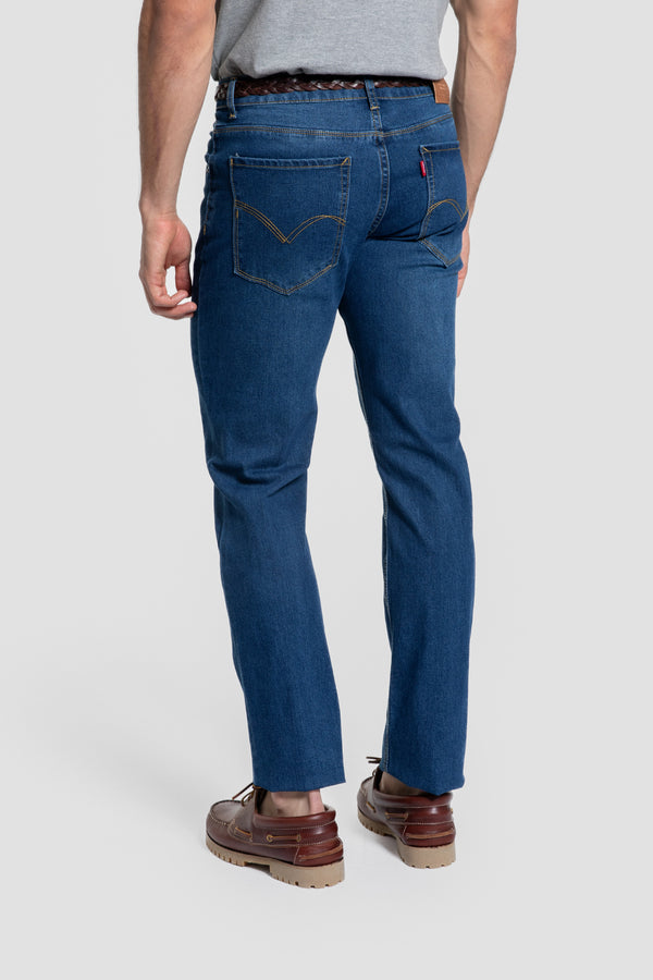 Vaquero Lavado Azul Medio