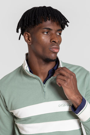 Sudadera Rayas Verde Menta - Huella