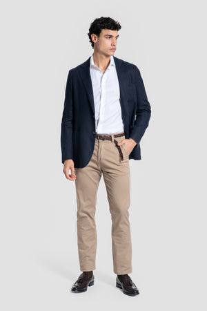 Americana de Lino Sport Azul Marino