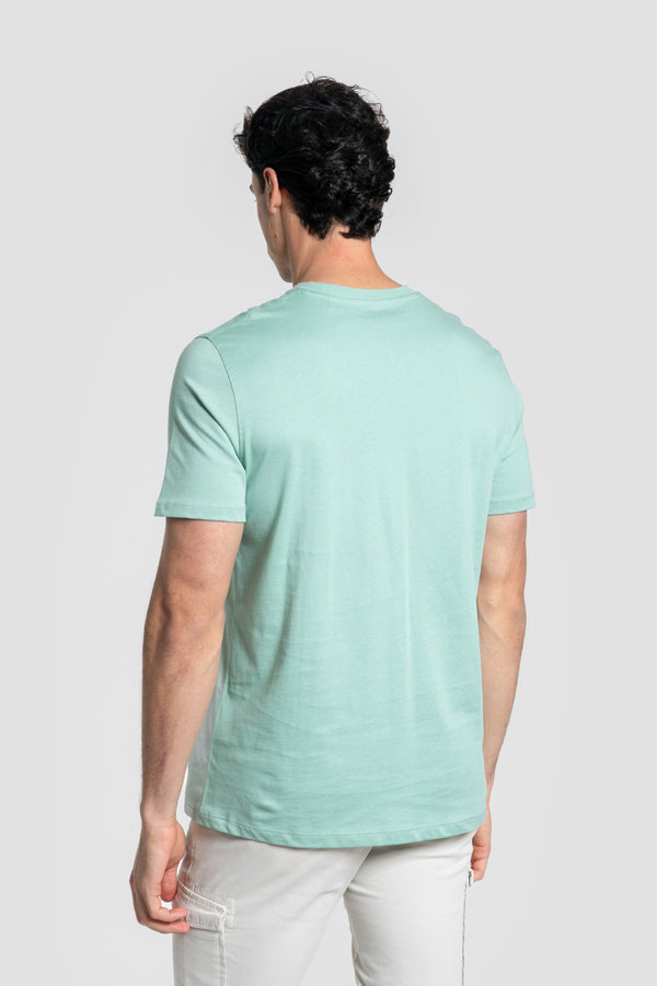 Camiseta V Étnica Verde