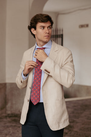 Americana de Lino Sport Hueso