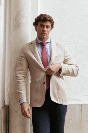 Americana de Lino Sport Hueso