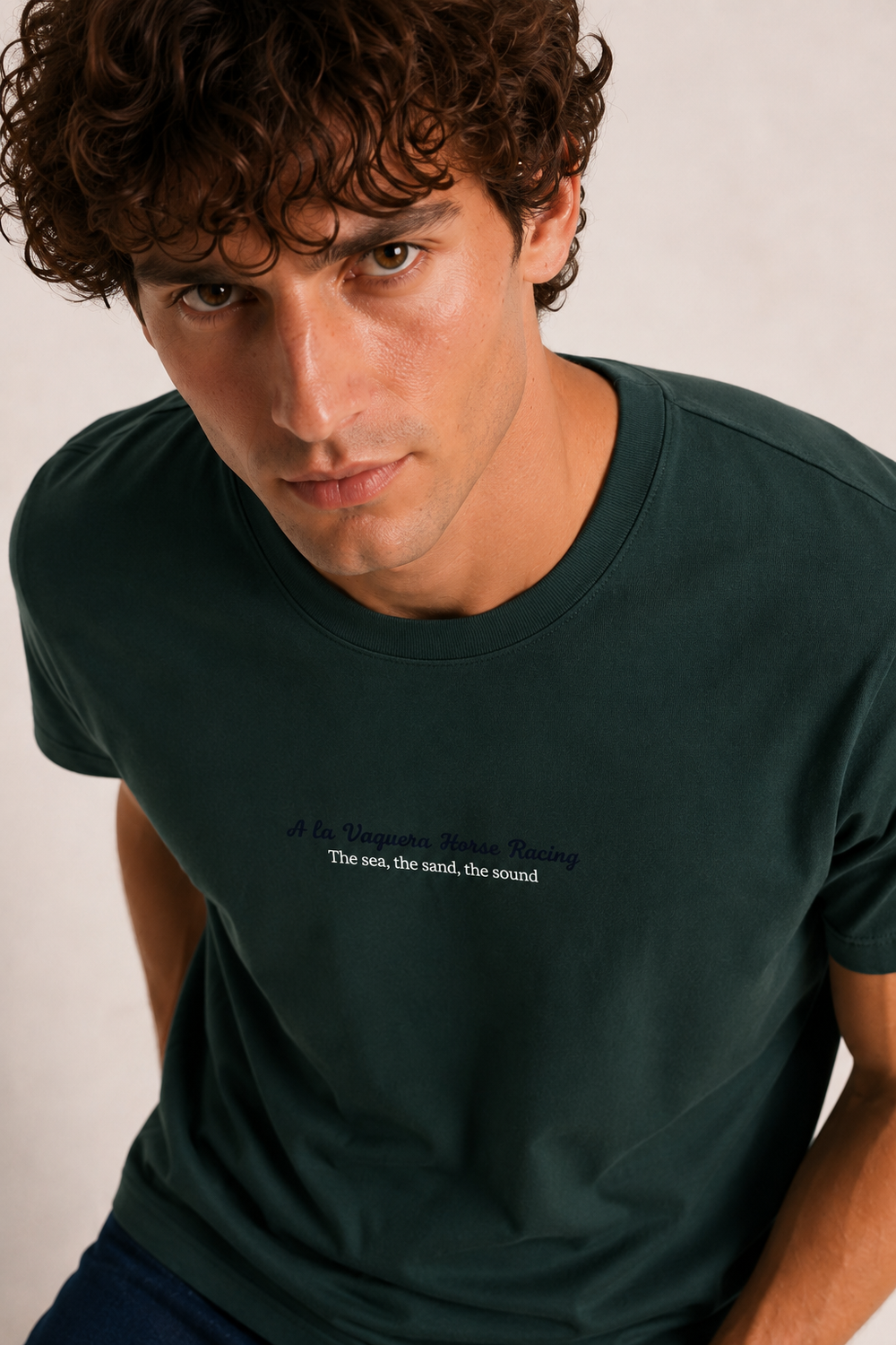 Camiseta Horse Racing Verde