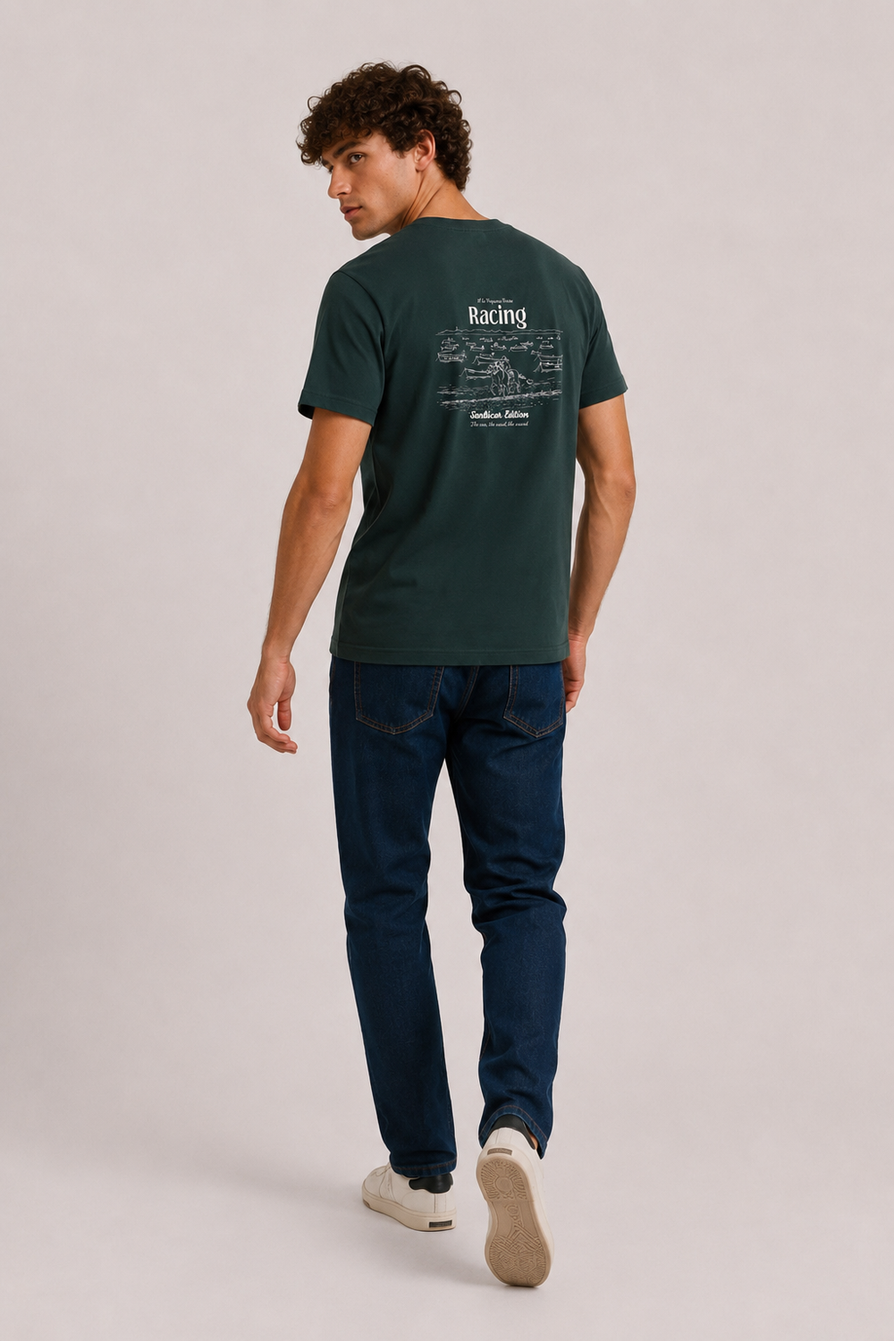 Camiseta Horse Racing Verde