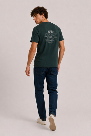 Camiseta Horse Racing Verde