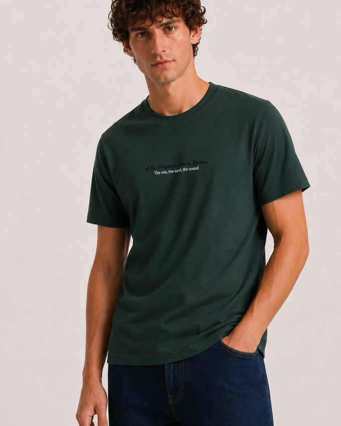 Camiseta Horse Racing Verde
