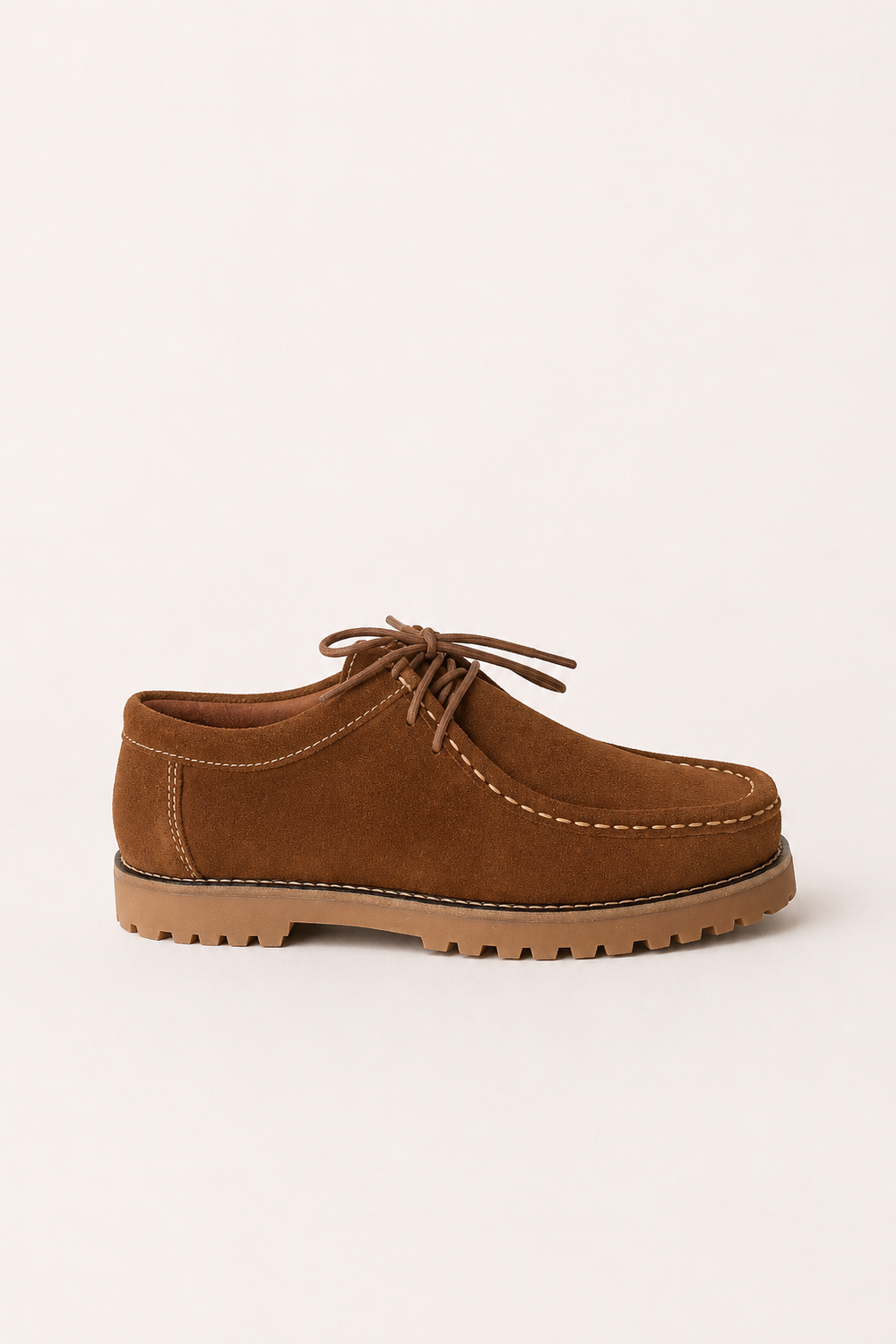 Zapato Serraje Camel Suela Track