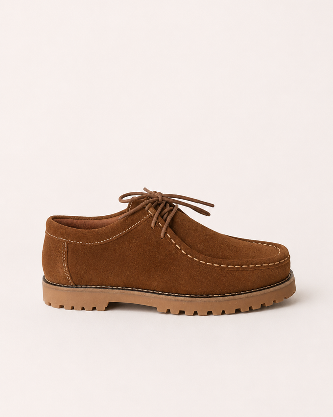 Zapato Serraje Camel Suela Track