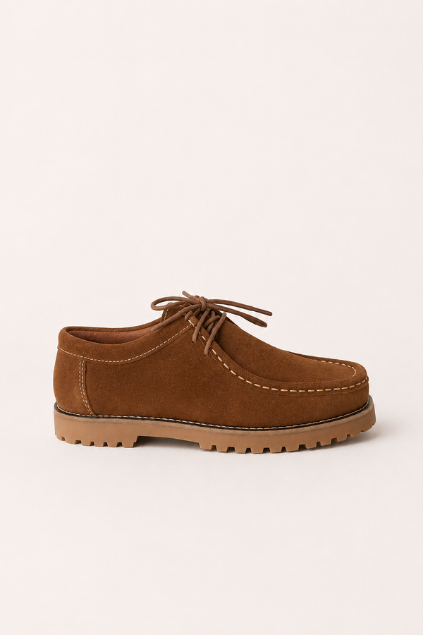 Zapato Serraje Camel Suela Track