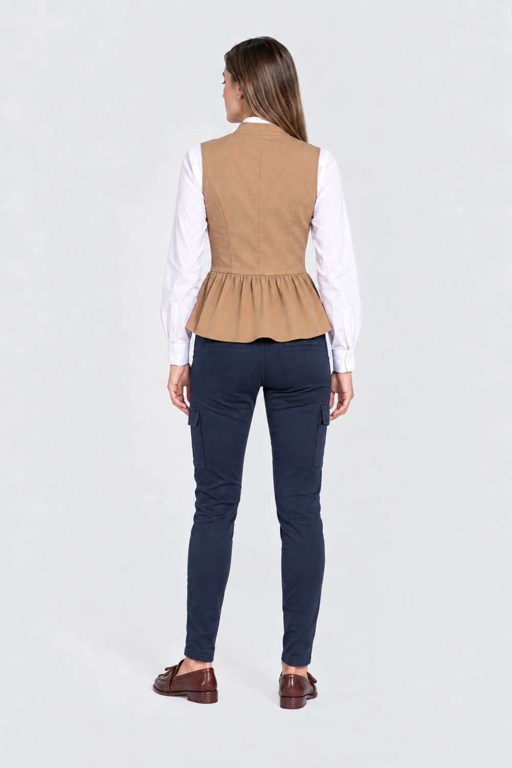 Chaleco Cuello Maho Peplum