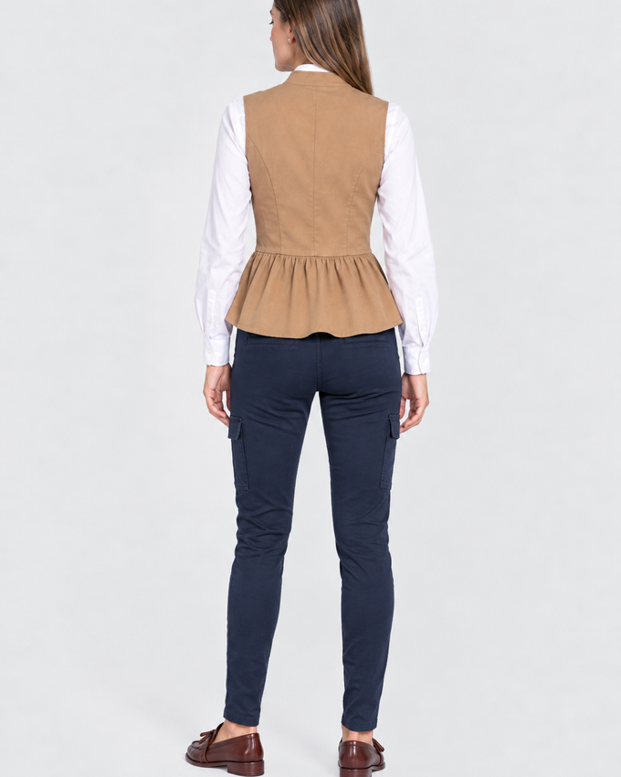 Chaleco Cuello Maho Peplum