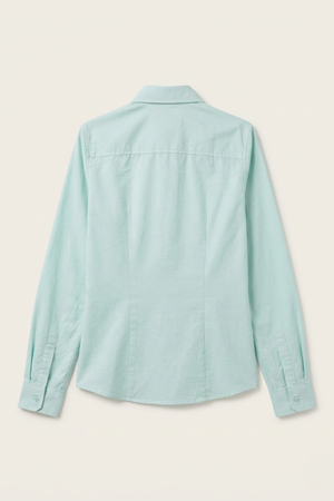 Camisa Oxford Lisa Verde Agua