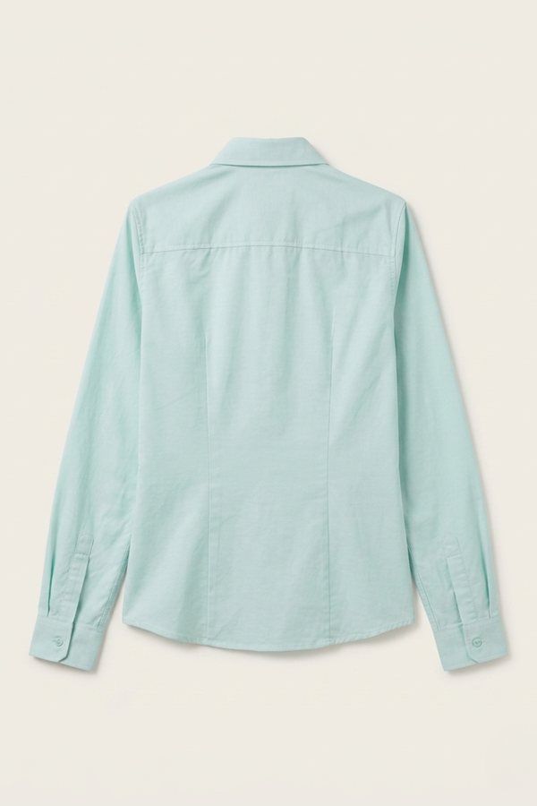 Camisa Oxford Lisa Verde Agua