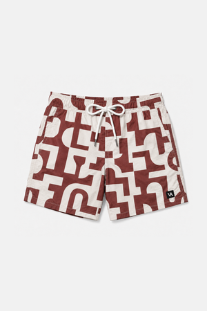 Bañador Estampado Teja