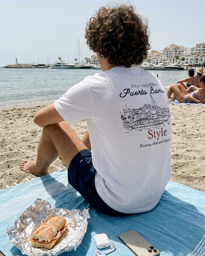 T-shirt Puerto Banús Branca