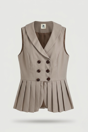 Chaleco de Mujer Cruzado Peplum