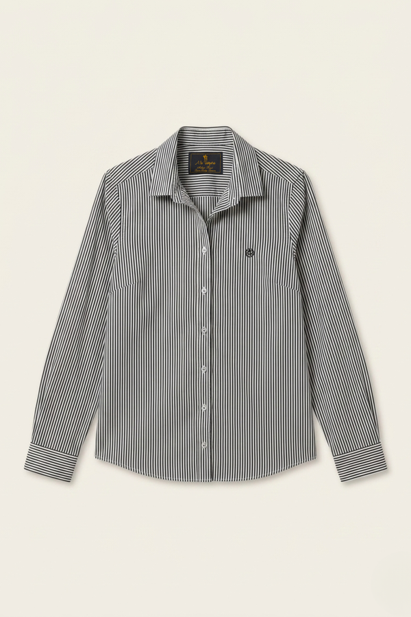 Camisa Oxford Rayas Marino