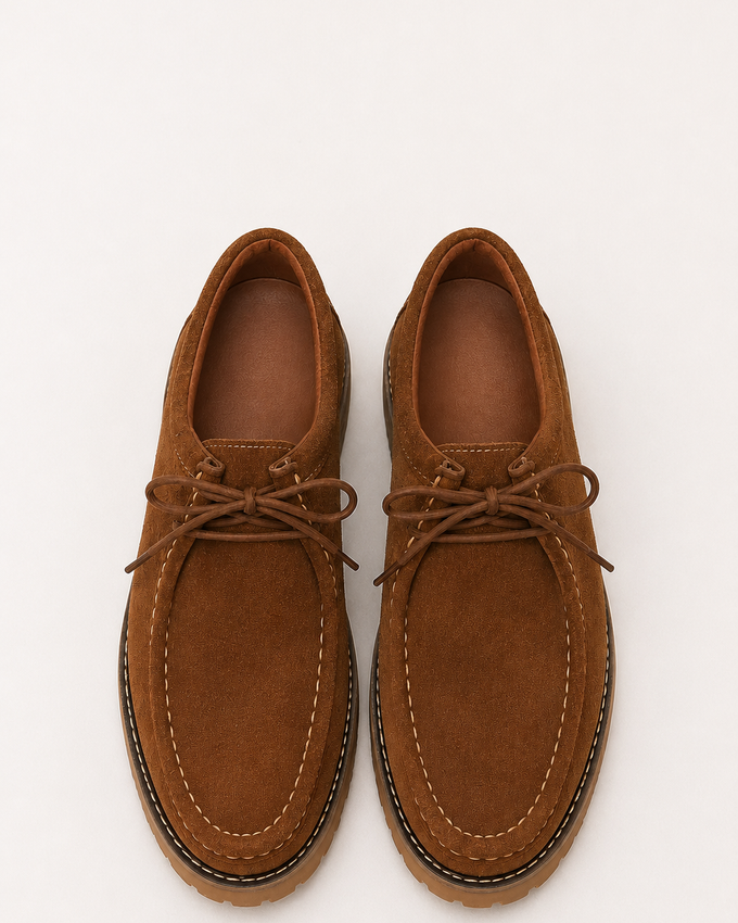Zapato Serraje Camel Suela Track