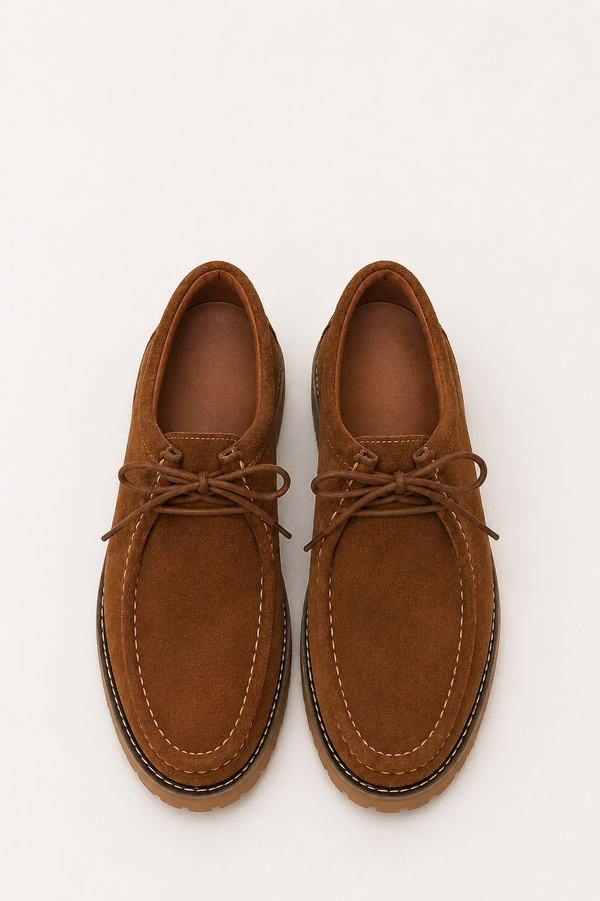 Zapato Serraje Camel Suela Track