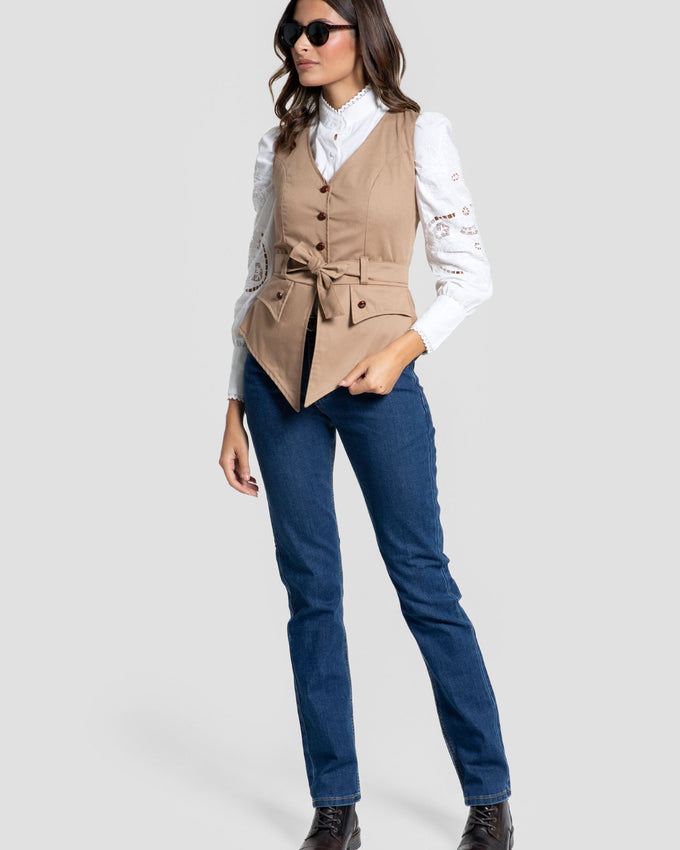 Chaleco Romeria Camel