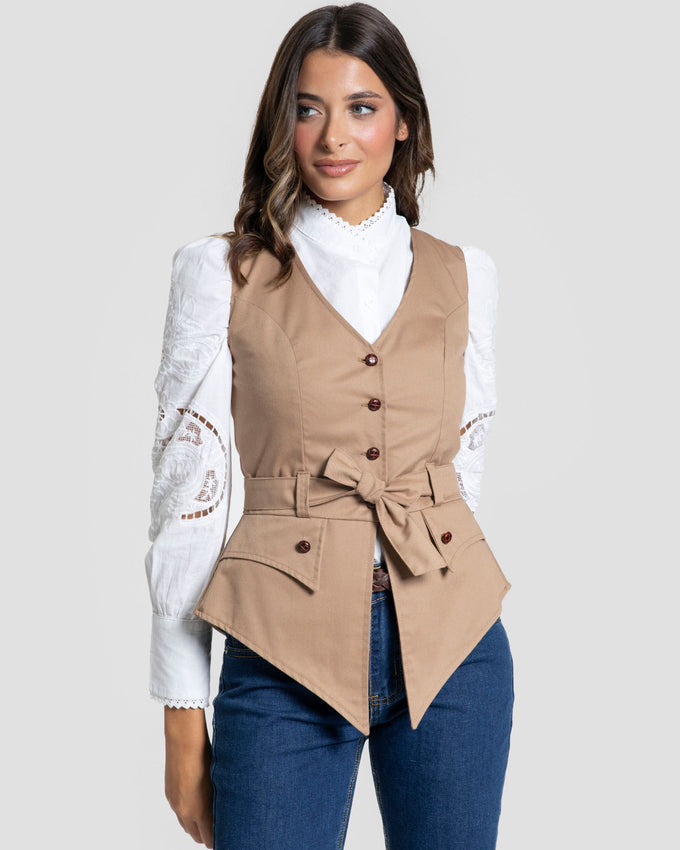 Chaleco Romeria Camel