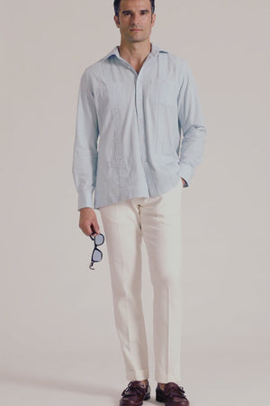 Guayabera Celeste