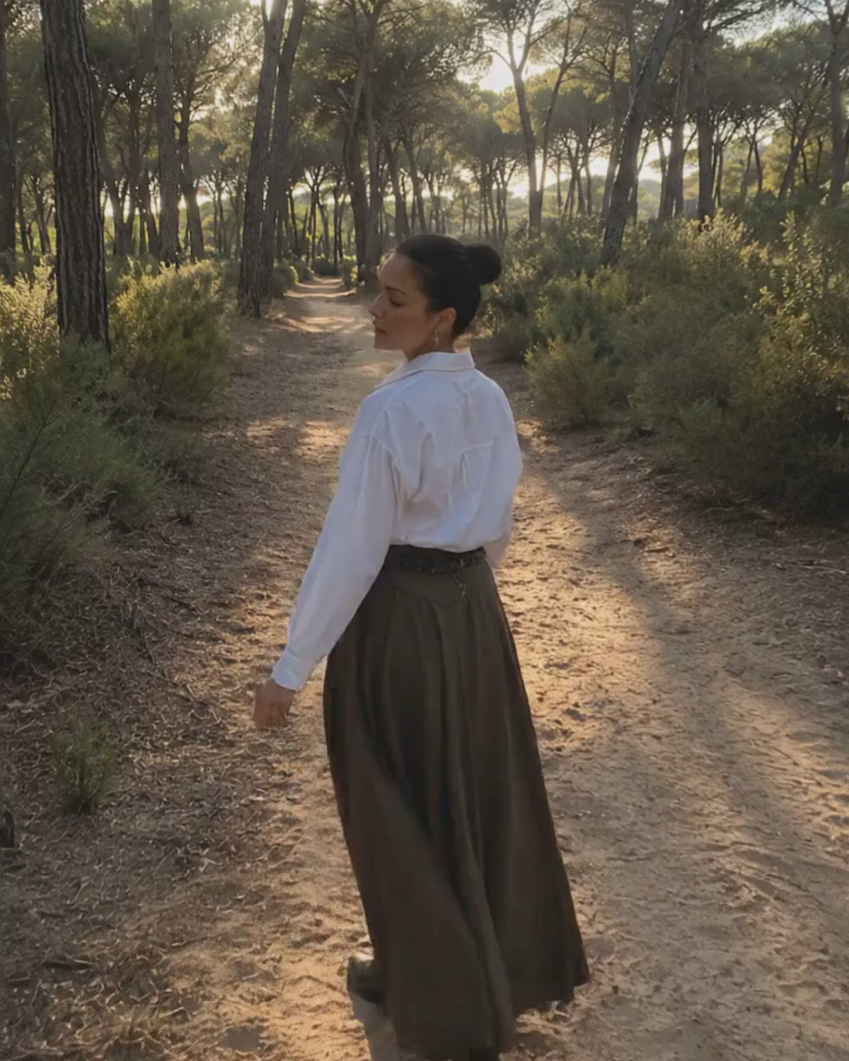 Kaki Pico Country Skirt