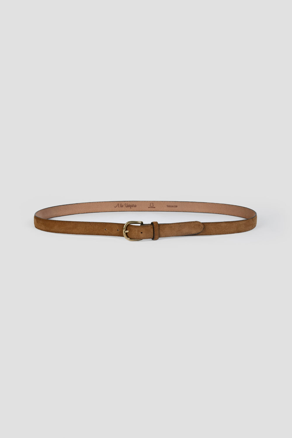 Cinturon Fino Serraje Camel